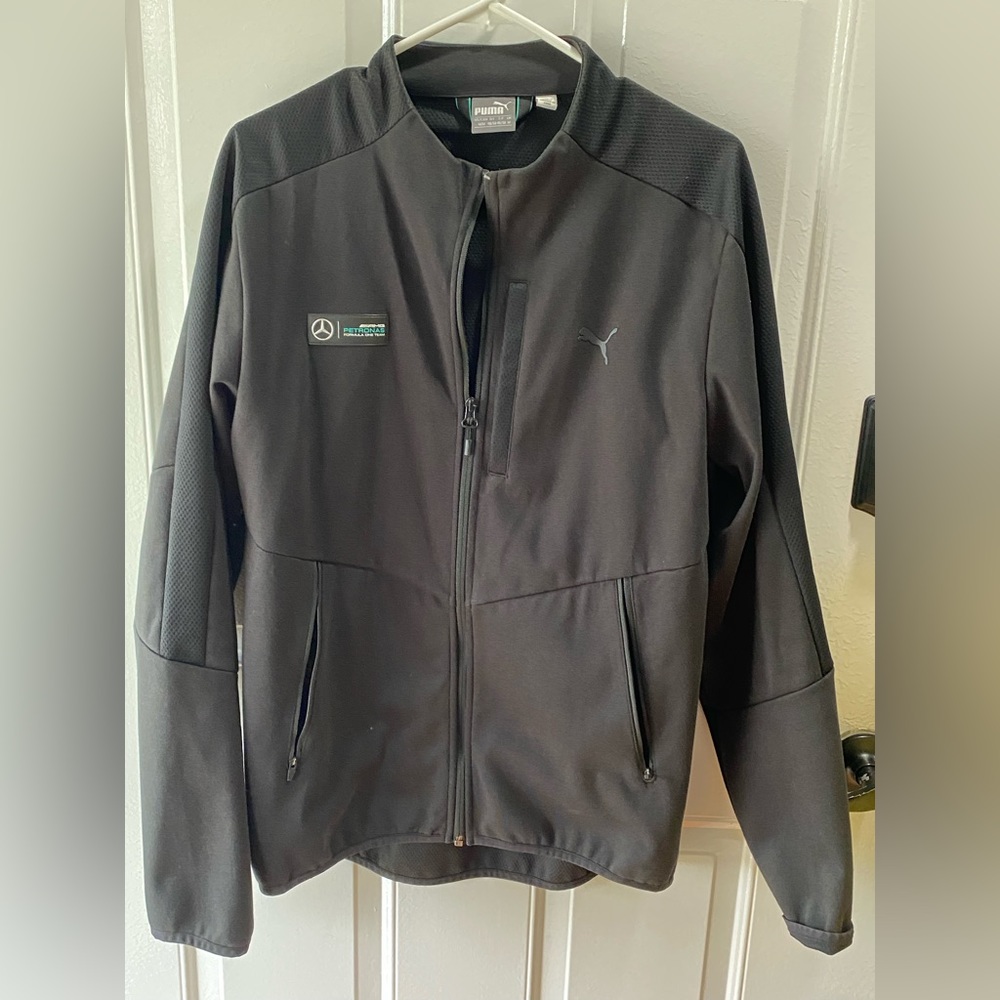 Black Puma Mercedes Track Jacket size Medium